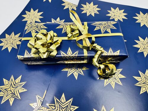 Gold Foiled Star Wrapping Paper