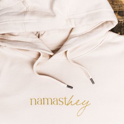 NAMASThey Hoodie, sand (Special Edition "glitzi Yogacat")
