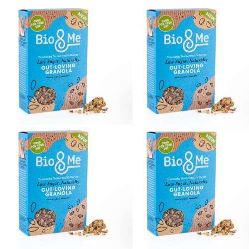 4-Pack Bundle - Low Sugar, Naturally Gut-Loving Prebiotic* Granola