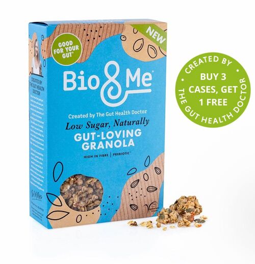 BIG VALUE 6-PACK OF Low Sugar, Naturally Gut-Loving Prebiotic* Granola (6 x 360g). TRADE