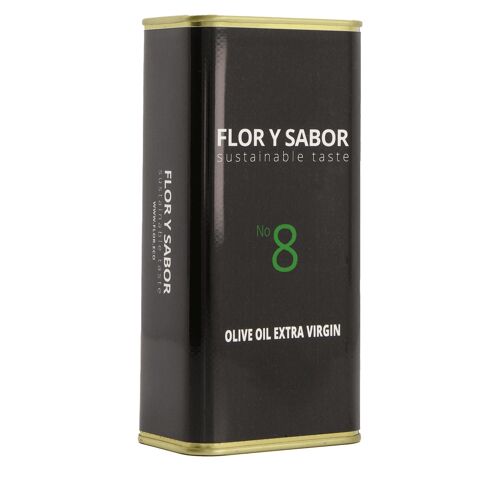 Flor y Sabor Nº8 BIO extra virgin olijfolie 0.5 Liter Blik