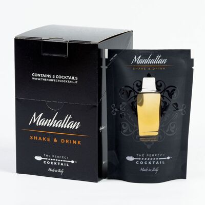 Der perfekte trinkfertige Cocktail Manhattan - 5er-Pack