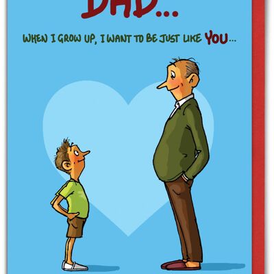 When I Grow Up Funny Fathers Day Card