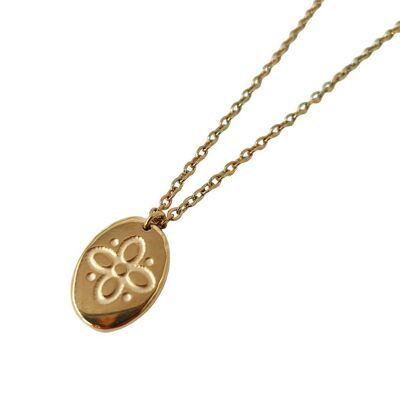 Flore necklace in gold stainless steel