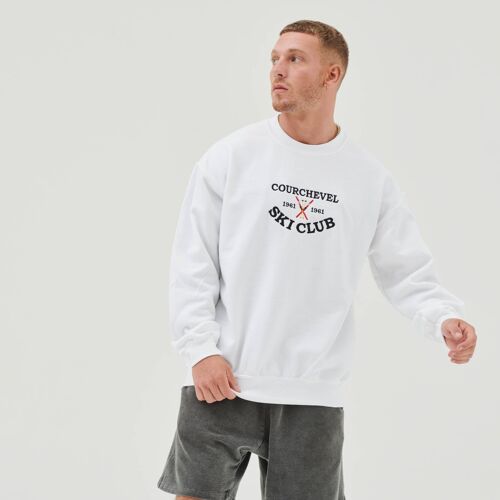 Courchevel Ski Club Sweatshirt White