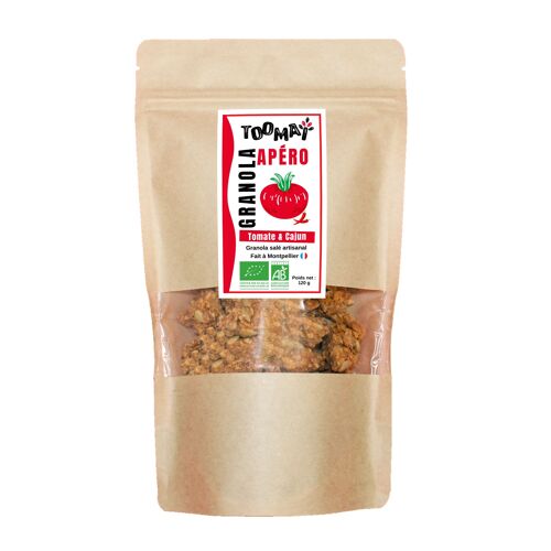 Granola salé Apéro Tomate & Épices cajun BIO - 120 g