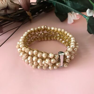 Enchanting Crystal Bracelet - Beige