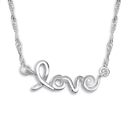 Kette LOVE 45 cm 925 Silber