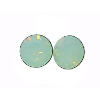 Clous d'oreilles cristal 6mm en Opale du Pacifique