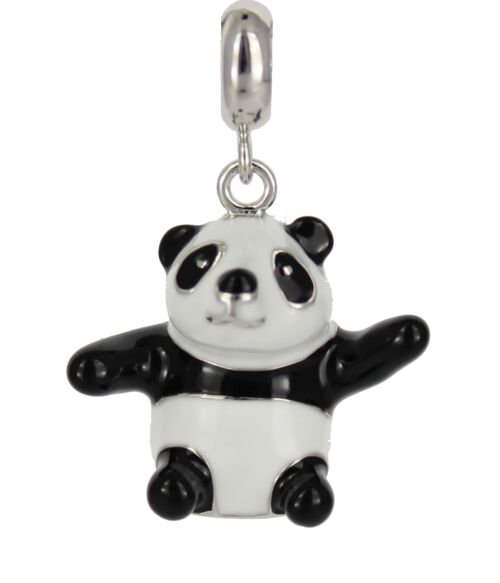Anhänger Panda 3D 925 Silber