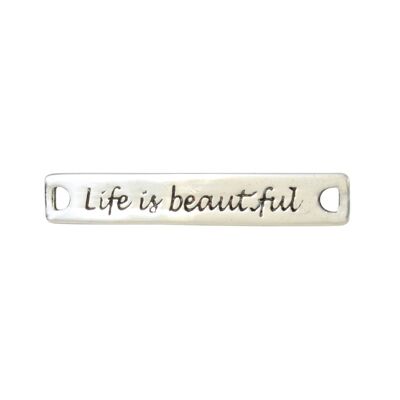 Anhänger "Life is beautiful" 925 Silber