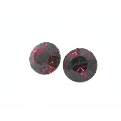 Ohrstecker Kristall 6mm in Ruby