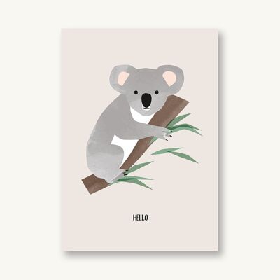 Postcard Hello - Koala