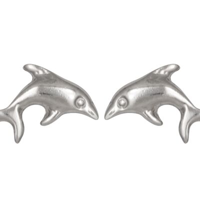 Ohrstecker großer Delphin 925 Silber