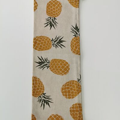 Ananas Stoffbeutel 38 x 13 cm