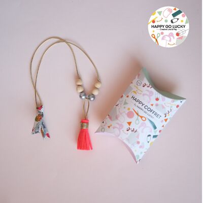 Kreativset „Erstellen Sie Ihre kleine Pompon-Halskette“
