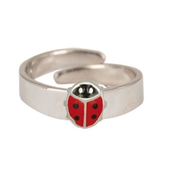 Bague coccinelle argent 925 e-coat