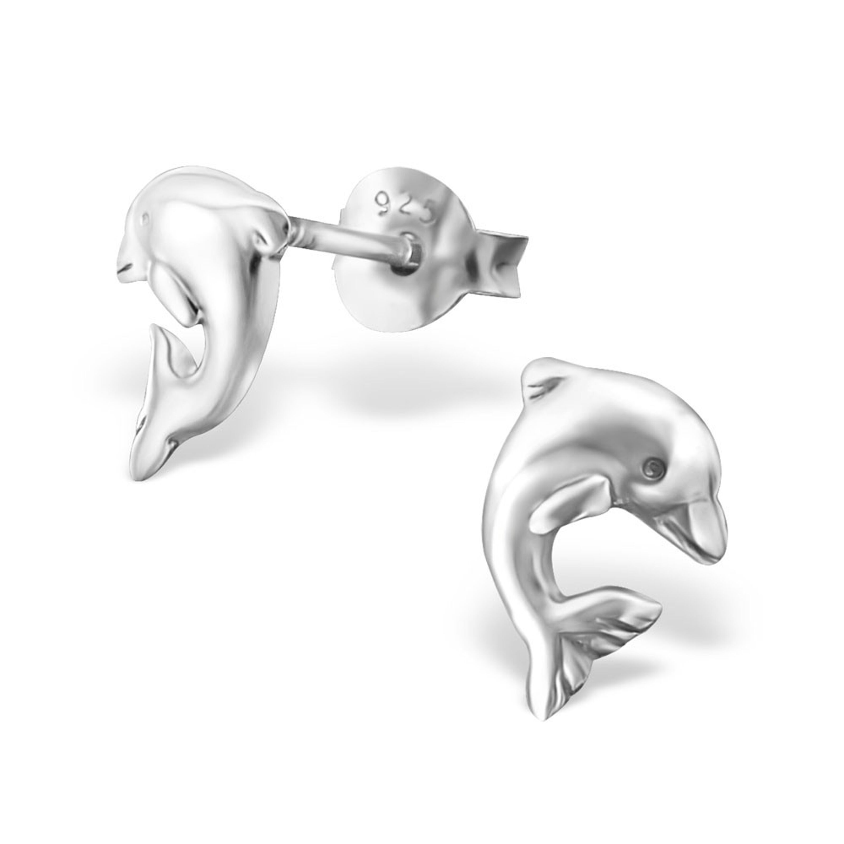 Buy studs jumping mm 925 8 wholesale dolphin Ear silver