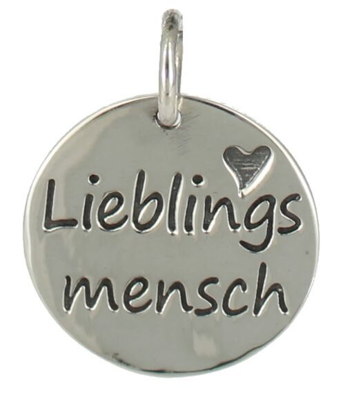 Anhänger Lieblingsmensch 925 Silber