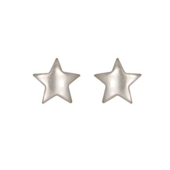 Clous d'oreilles mini étoile argent 925 mat e-coat