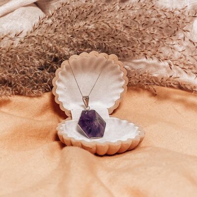 AMETHYST POINT PENDANT // STRESS RELIEF + POSITIVE ENERGY