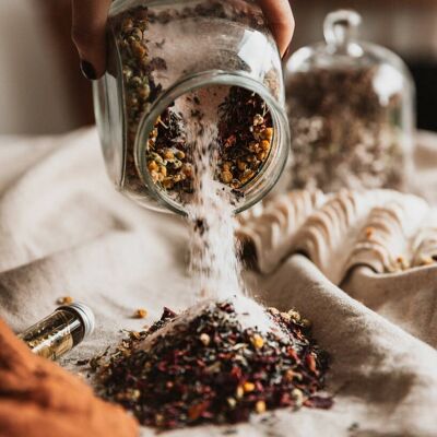 BOTANICAL BATH SALT // JAR MIXING KIT