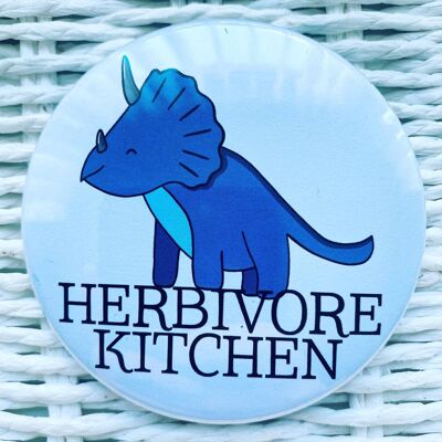 Herbivore Kitchen - vegan fridge magnet.