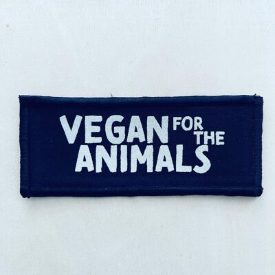 Iron on patch - Vegan For The Animals