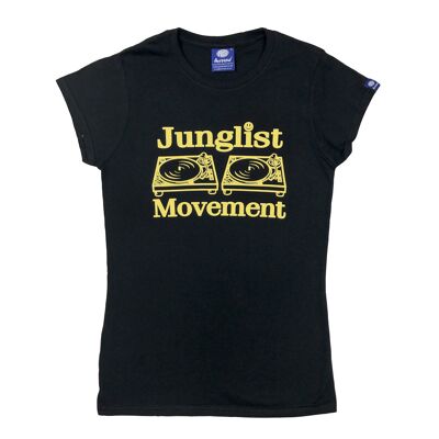 Junglist Movement Babe T-Shirt ( Yellow/Black )