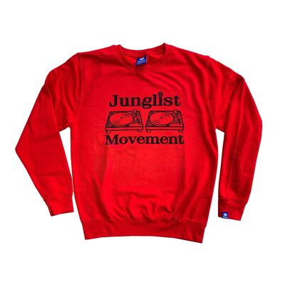 Junglist Movement - Red & Black Heavyweight Sweatshirt