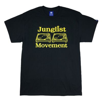 Junglist Movement T-shirt (Black n Yellow)