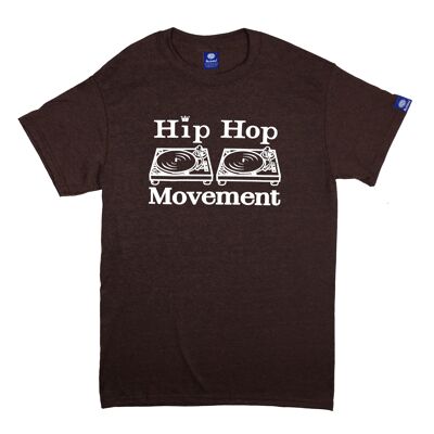 Hip Hop Movement Teeshirt (White/Russet)