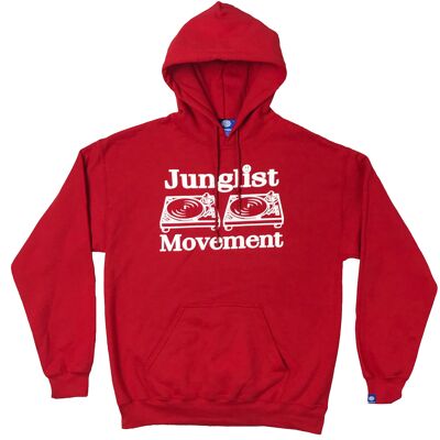 Junglist Movement Heavyweight Hoodie (Red)