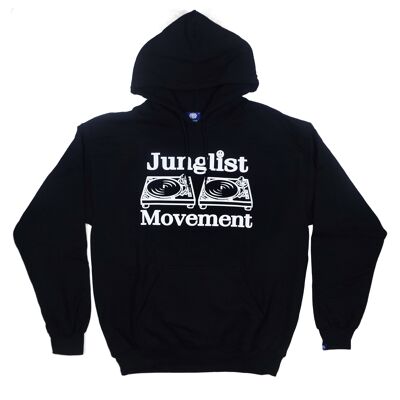 Junglist Movement Heavyweight Hoodie ( Black )
