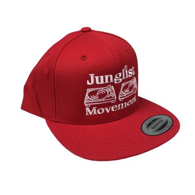 Aerosoul Junglist Movement Embroidered Snapback ( Red )