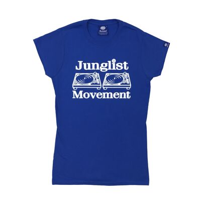 Junglist Movement Babe T-Shirt ( Royal Blue )
