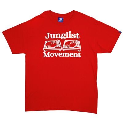 Junglist Movement Heavyweight T-shirt (Red)