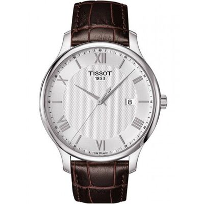 Tissot Orologio da uomo con cinturino T-Classic Tradition T063.610.16.038.00