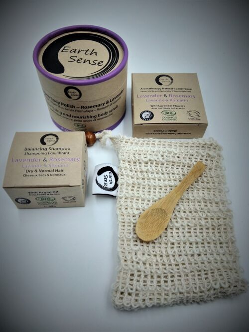 Gift Set - Spa Lavender & Rosemary - 1 piece - 100% paper packaging