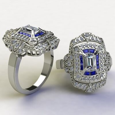 Diamond and sapphire , SKU013