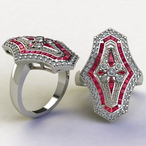 Ruby and diamonds, SKU014