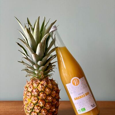 Jus de fruits - Pur jus d'ananas Bio - 74cl - E407