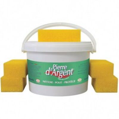 Pierre d'Argent 300g - Pierre blanche naturelle de nettoyage