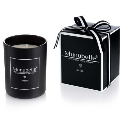 MUNUBELLE® candela profumata a base di cera vegana » AMBRA «