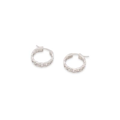 MUNUBELLE Earring "Tressé Rhodium" (Set)