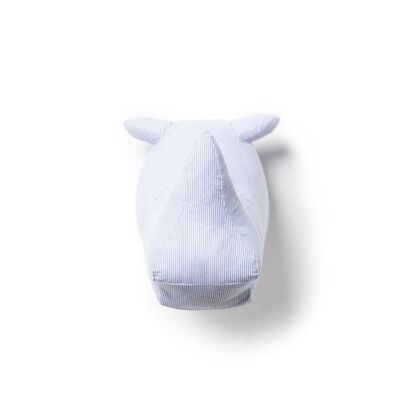 Abstract rhino white/blue Joseph