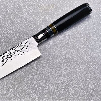 Couteau Santoku Nagasaki martelé à la main