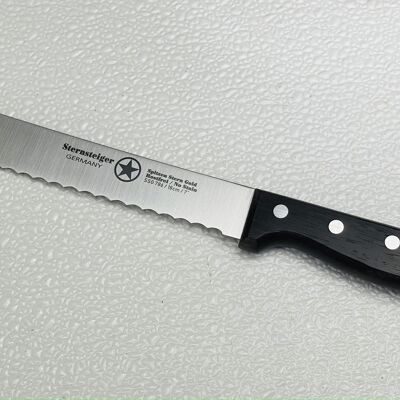 Couteau à pain Sternsteiger avec manche en bois