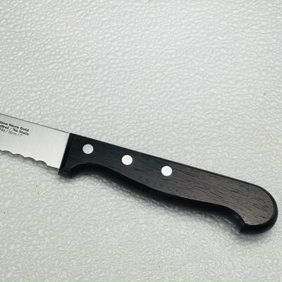 Cuchillo para pan Sternsteiger con mango de madera