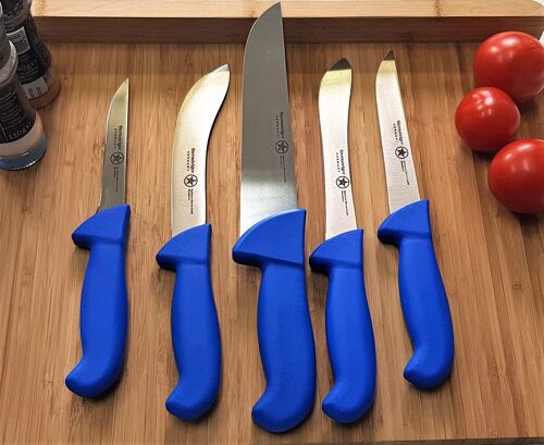 Butcher Knife Professional Set / Metzgermesser Set - Blue
